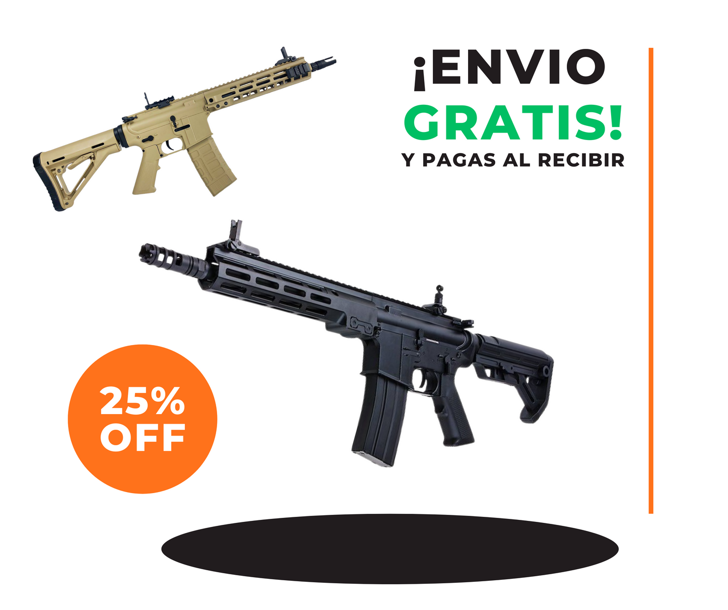 Juguete AR-15. Pistola de Hidrogel NIVEL PRO - Gel blaster.