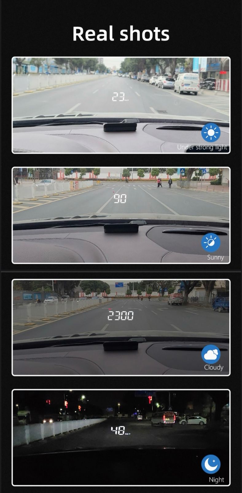 HUD M5 Proyector Digital OBD2 para Parabrisas – Velocidad, RPM, test de aceleración de 0 a 100 km/h. y Más