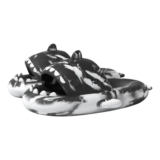 Sharky Chanclas Negro con Blanco